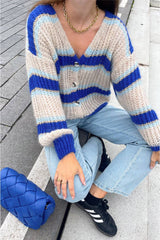Noella Pacific Knit Cardigan Blue Mix