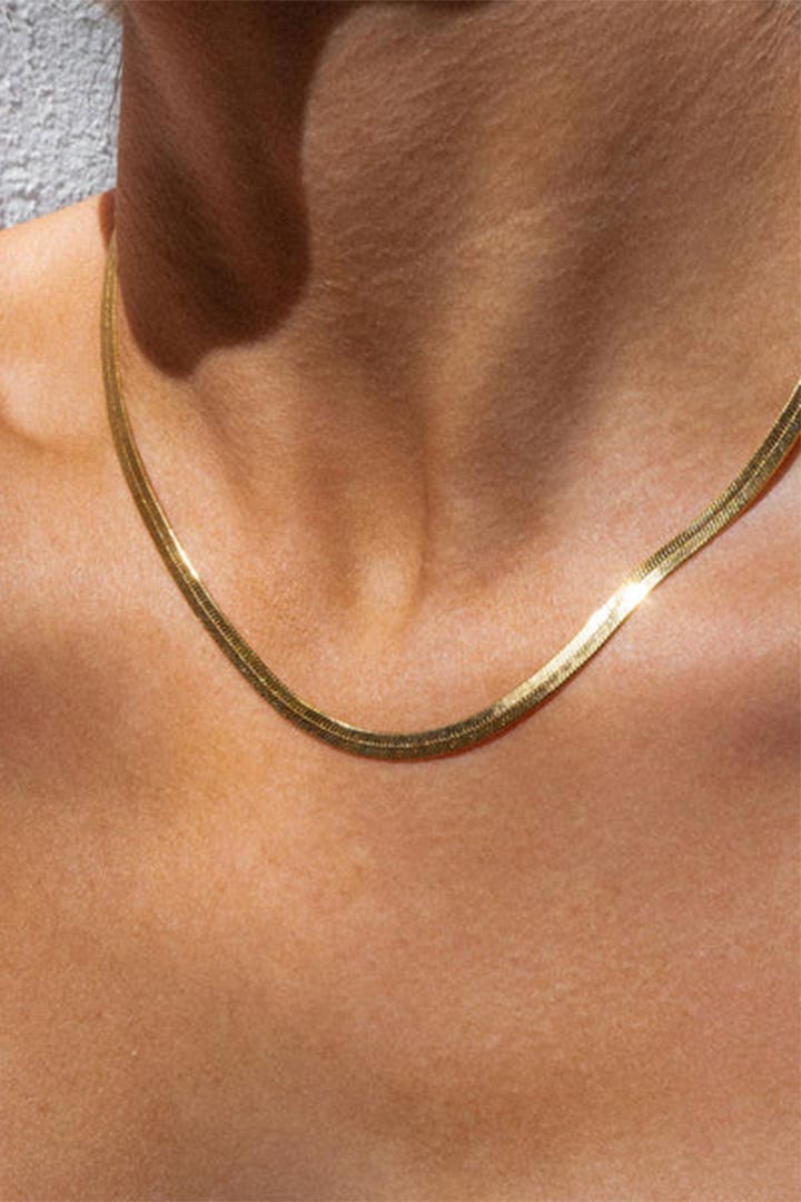 Luv AJ The Classique Herringbone Chain Gull