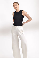 Bread & Boxers Wide Leg Pant Ivory