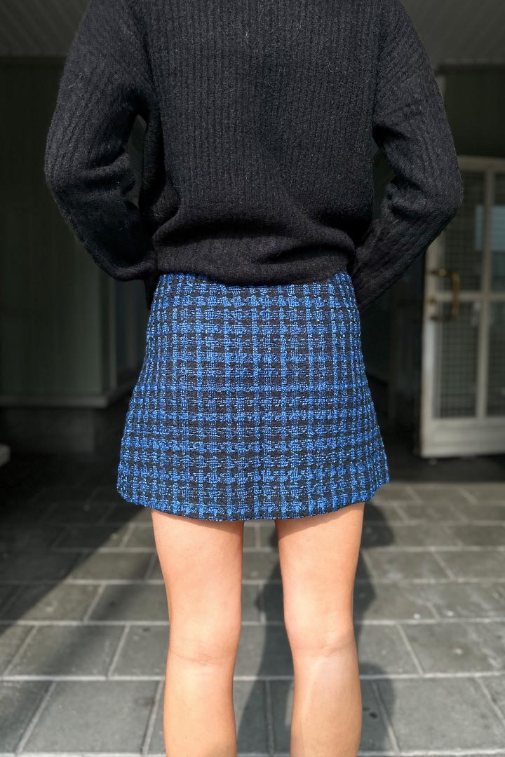 Mbym Editha Pelian-M Blue Houndstooth