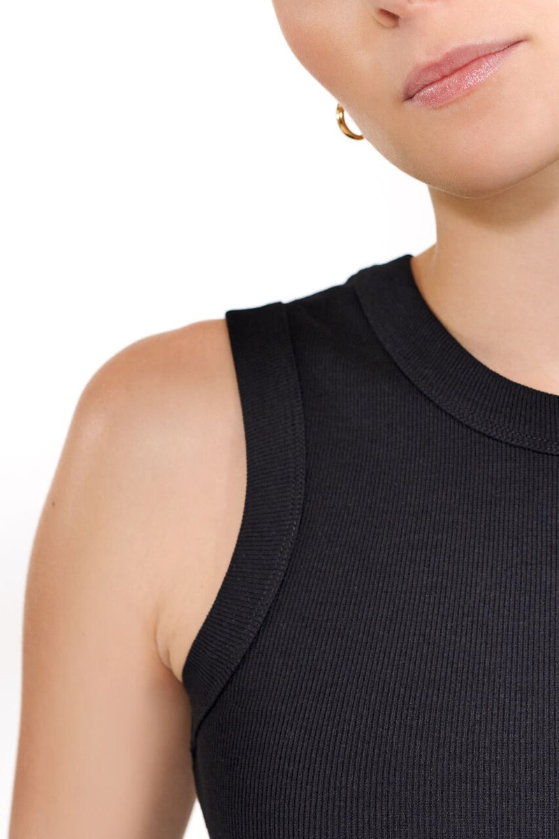 Bread & Boxers Tank Crew Neck Black