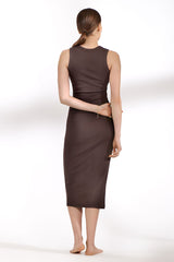 Bread & Boxers Dress ribbed Mocca