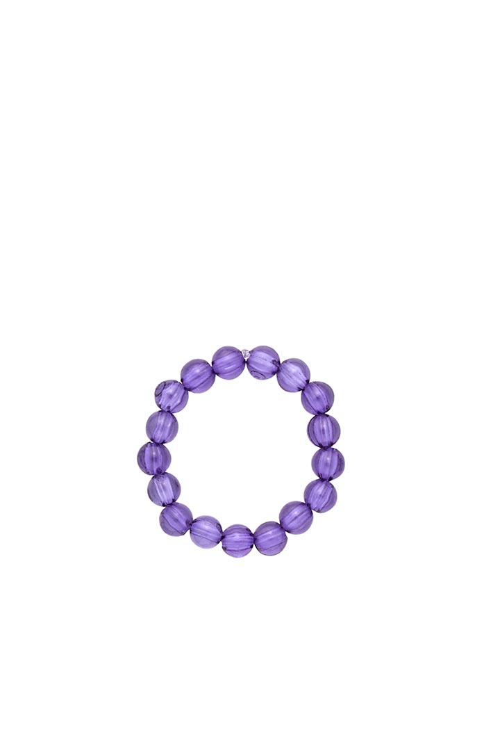 Sistie Poppy - Chunky ring Purple Trans