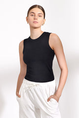 Bread & Boxers Tank Crew Neck Black