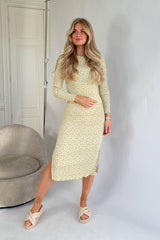 By IC Oda Dress Yellow Tiny Blossom