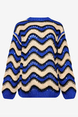 Noella Panama knit sweater Electric Blue