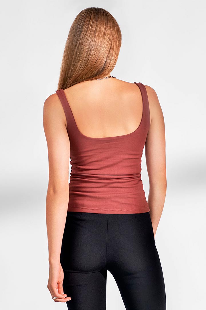Bread & Boxers Tank Scoop back Burgunder