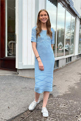 Soft Rebels SREmmie Midi Dress Knit 012 Azure Blue