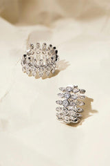 Luv AJ Florette Hoops Silver