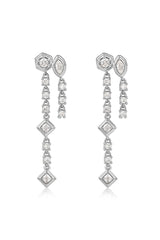 Luv AJ Stellar Bezel Double Studs Silver