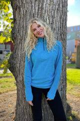 H2O Blåvand Fleece Half Zip Atomic Blue